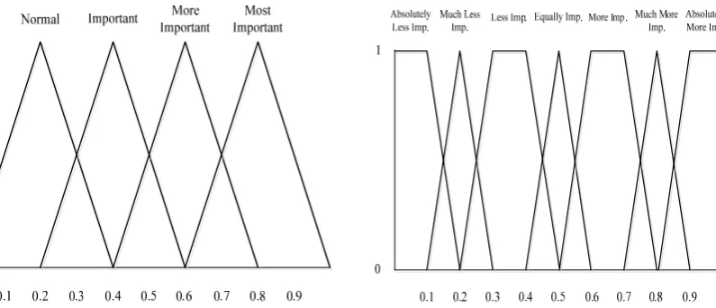 Figure 2: M.F. of decision makers weights  