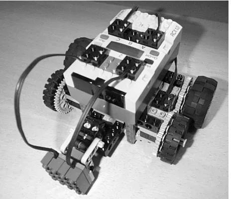 Figure 2: The robot configuration used in the line-following experiments.
