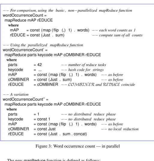 Figure 3: Word occurrence count — in parallel