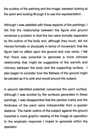 figure had no affect upon the ground and visa versa. I felt 