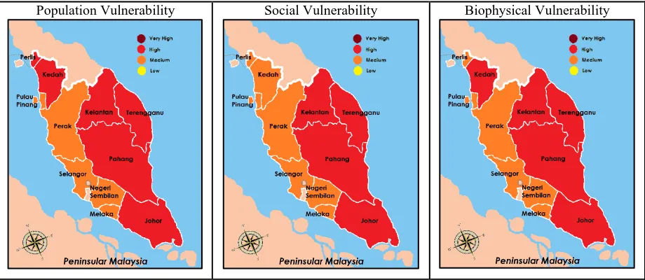 Figure 1: Multi-Dimensional Flood Vulnerability Mapping in Peninsular Malaysia 
