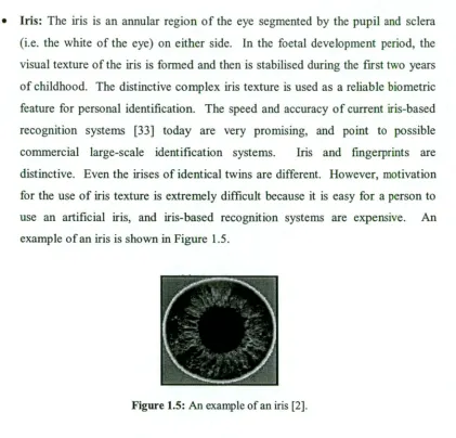 Figure 1.5: An example of an iris [2]. 