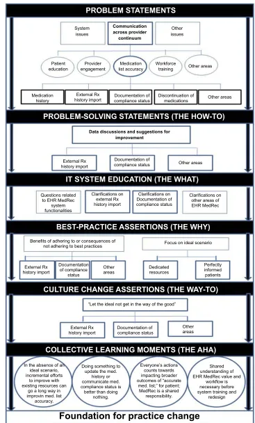 Figure 2 Dynamics of interprofessional knowledge exchange related to EHR MedRec on the SKN system.