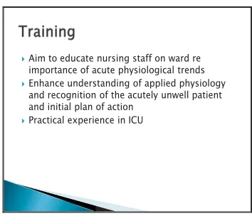 Figure 5. Critical Care Education Strategy. 