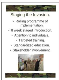Figure 7. Presentation to Senior Management. 