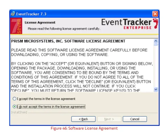 Figure 46: Software License Agreement 