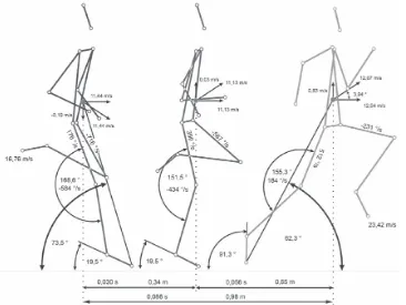 Table 3. Stride and kinematic parameters during Usain Bolt’s fastest 20-m section of the 100 m finals at the IAAF World Challenge Zagreb 2011