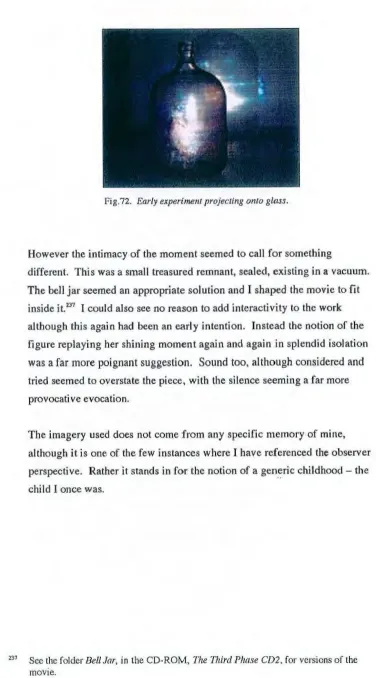 Fig.72. Early experimelll projecting olllo glass. 