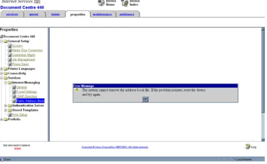 Figure 11: Error Message 