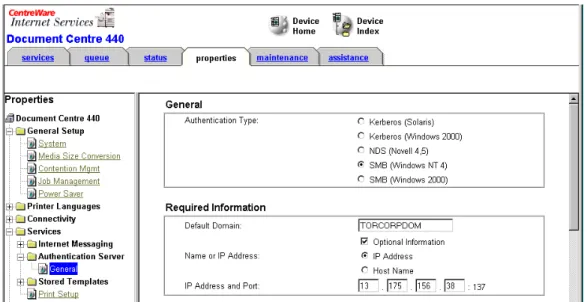 Figure 4: Configuring Optional Information for SMB   3.  Enter up to two alternate domains as options (see Figure 3)