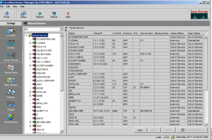 Figure 4-1 Virtual Servers Page
