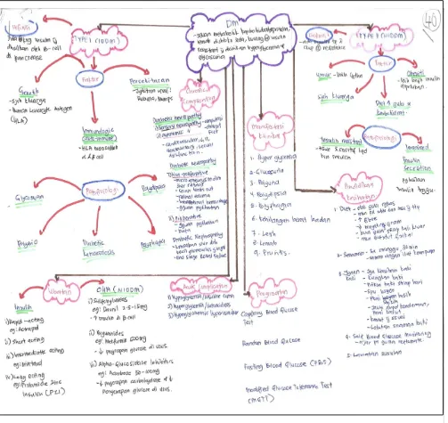 Figure 3.1: Example of concept mapping notes developed by student (C)