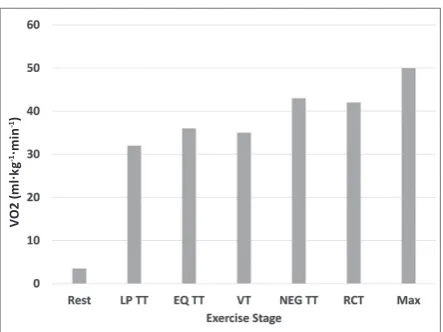 Figure 1. Schematic presentation of the relationship between distinct stages of the Talk Test (Last Positive = LP, Equivocal = EQ, and First Negative = NEG) in relation to the VT and RCT