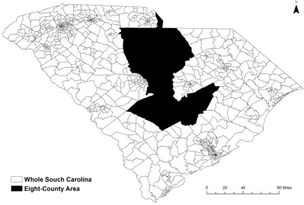 Figure 3.1 Study area  