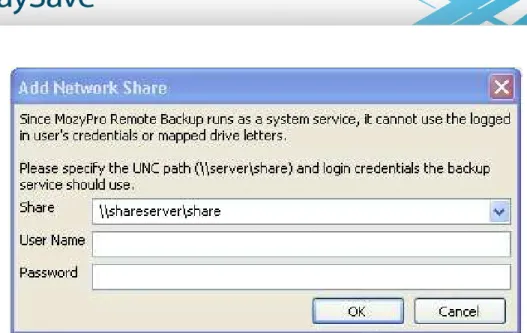 Figure 14: Network Share 