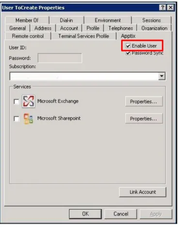 Figure	  8:	  User	  Properties	  