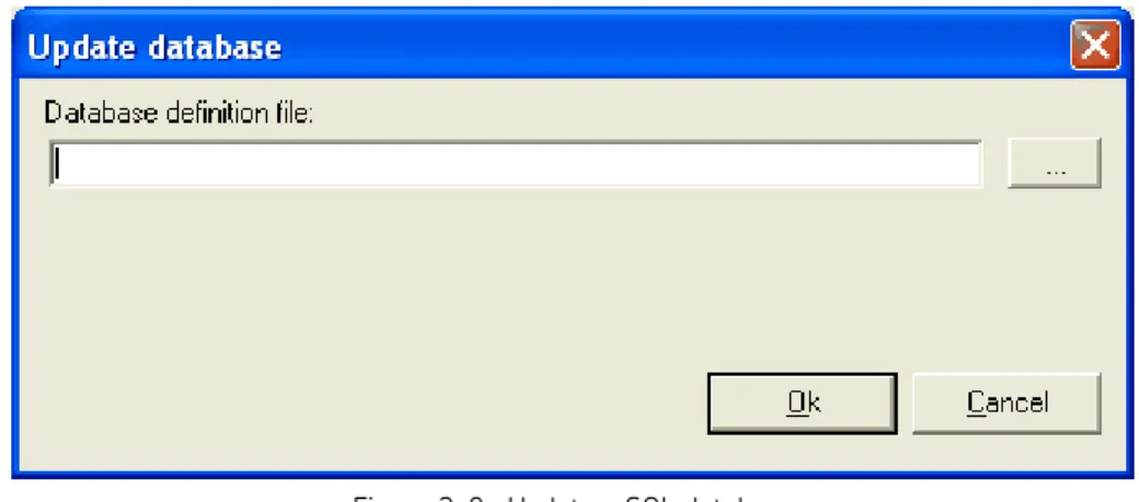 Figure 2-8:  Update a SQL database