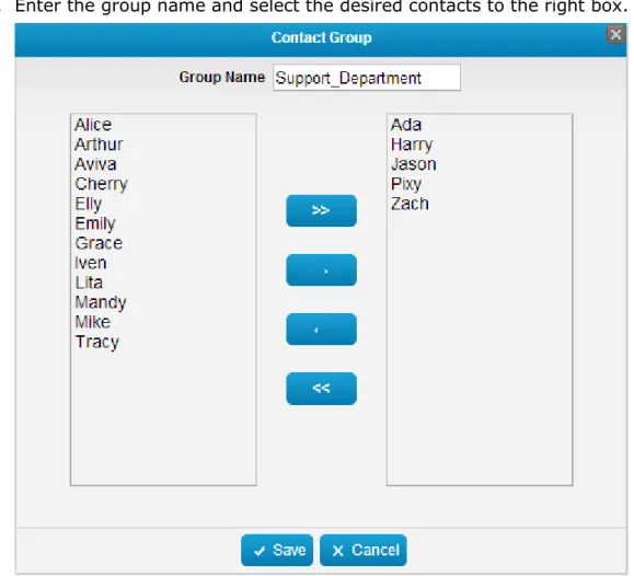 Figure 4-9 Add Contact Group