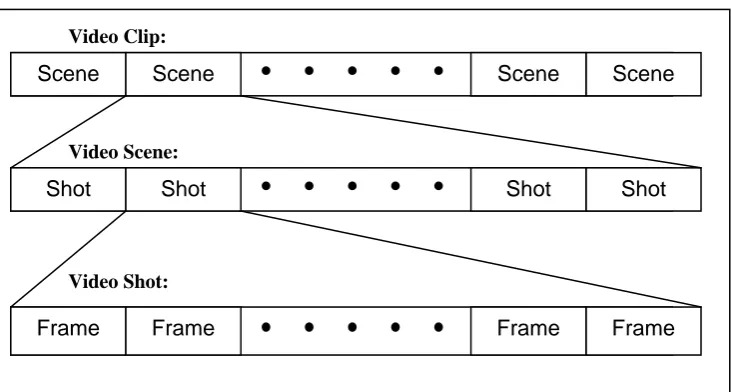 Figure 2.1 Structure of a video clip 