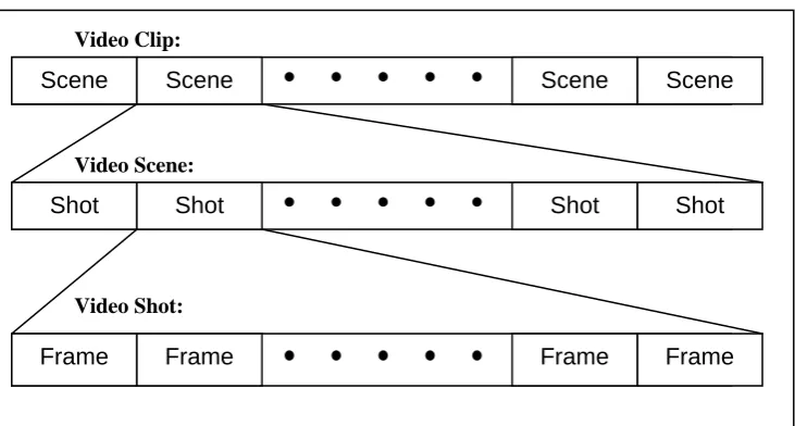 Figure 2.1 Structure of a video clip 