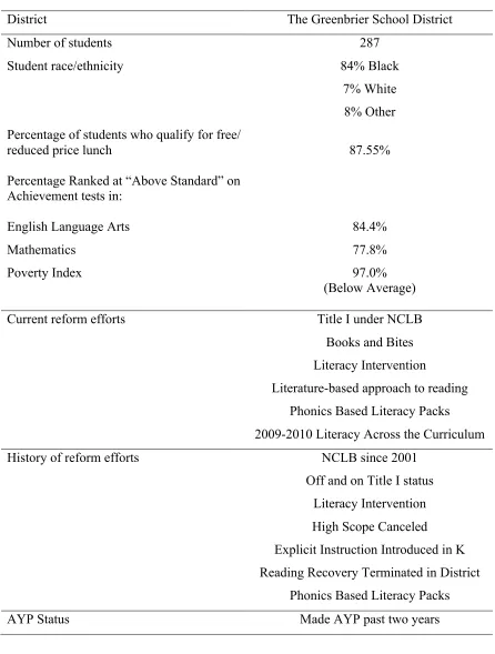 Table 3.1: Overview of Maplewood Demographics, 2008-2009  