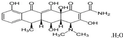 Figure 1: Structure of Doxycycline Monohydrate. 