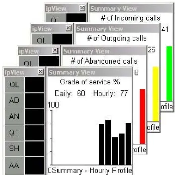 Figure 12: Display of Summary Graphs with ipView in Short View 