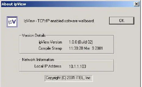 Figure 16: ipView About Box 