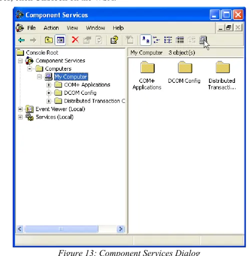 Figure 13: Component Services Dialog 