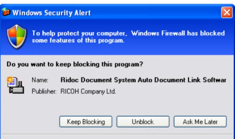 Figure 1:Windows Security Alert 