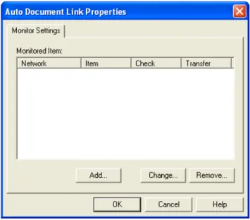Figure 2: Auto Document Link Properties Dialog 