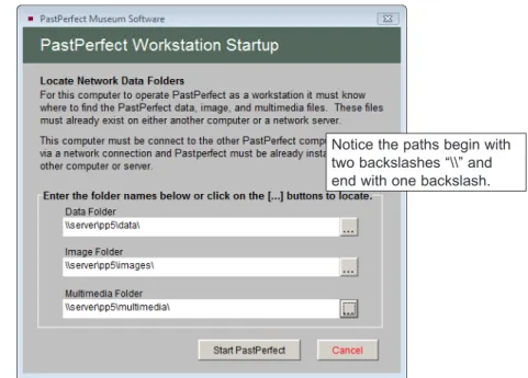 Figure 1-1  Network Folders  example