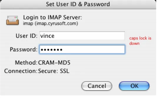 Figure 2 The login dialog