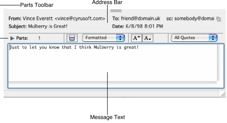Figure 6 The Message preview pane