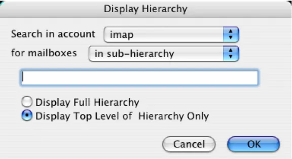 Figure 9 The  Display  Hierarchy  dialog