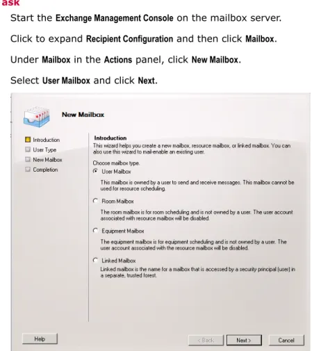 Figure 2-1  New Mailbox — Introduction