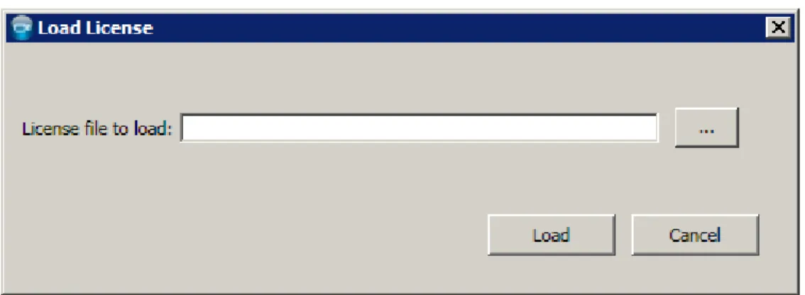 Figure 2-3: Load License 