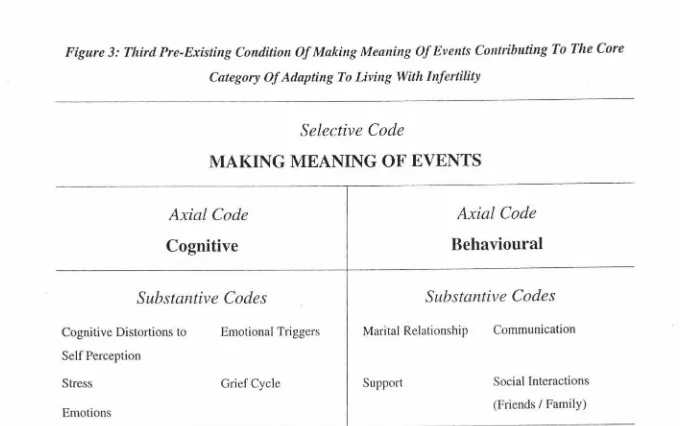 Figure 3: Third Pre-Existing Condition Of Making Meaning Of Events Contributing To The Core 