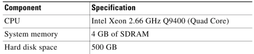 Table 2-1 Minimum Required Hardware Specifications for the AD Agent Machine