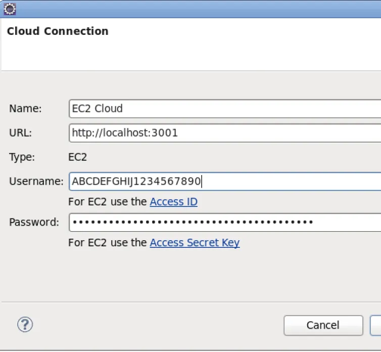 Figure 1.3. Creating the connection