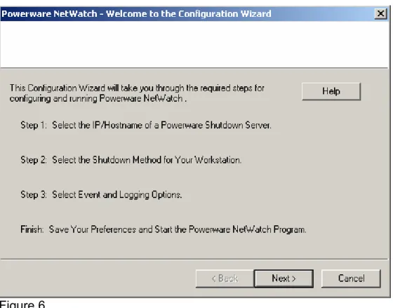 Figure 6 outlines the next steps in the installation process. Click “Next” to  proceed