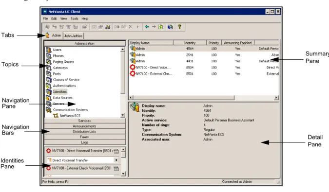 Figure 10.  NetVanta UC Client Layout