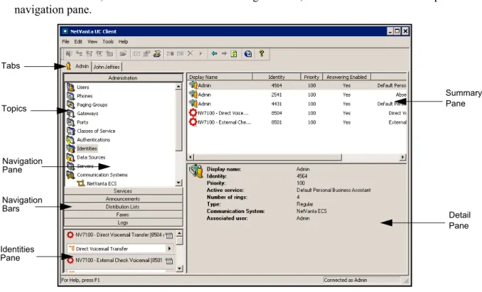 Figure 14.  NetVanta UC Client Layout