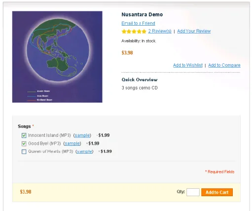 Figure 117shows a product in a store with three links and samples for each of them, for  which the setting Links can be purchased separately was set to Yes