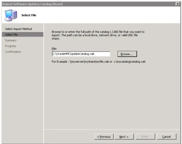 Figure 5: SCUP Select Catalog File Dialog Box