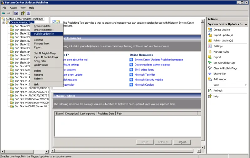 Figure 7: SCUP Publish Updates Command