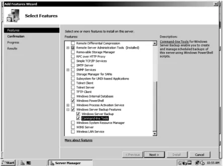 Figure 12-2: Add Features Wizard 