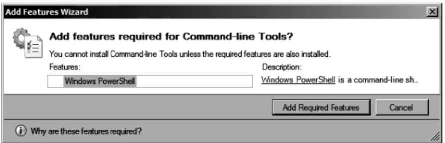 Figure 12-3: Add Features Required 