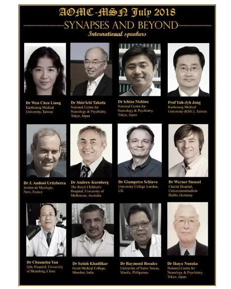 Figure 3. Invited international speakers of MSN-AOMC 2018. 
