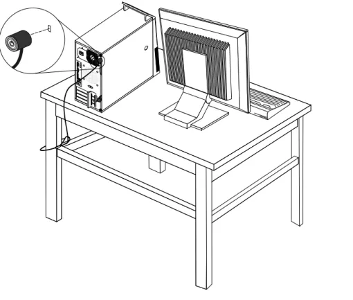 Figure 8. Integrated cable lock